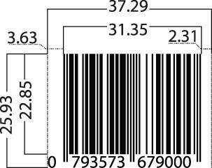 EAN Barcode Dimensions barcode dimensions